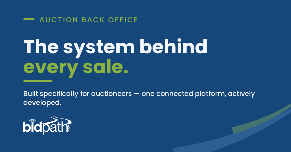 Bidpath auction back office — the system behind every sale